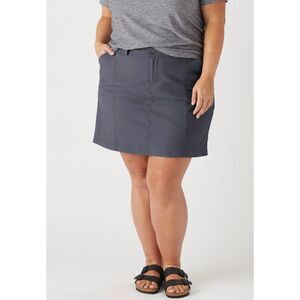 Duluth Trading Co Skirt Size 16‎ Flexpedition Gray  Hiking Walk Nylon Stretch